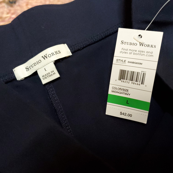 Studio Works Pants & Jumpsuits Nwt Studio Works Midnight Navy